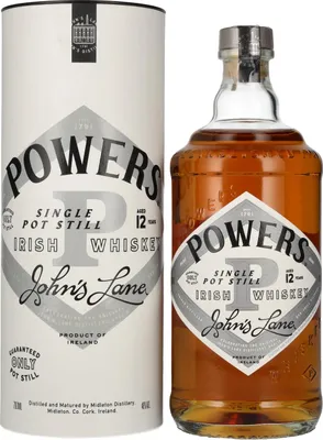 Produktbild von Powers 12 Years Old JOHN'S LANE Single Pot Still Irish Whiskey 46% Vol. 0,7l in Geschenkbox