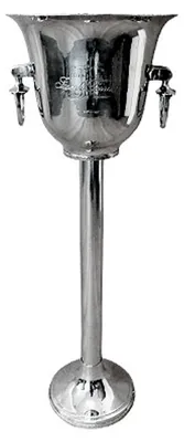Produktbild von Massiver Luxus Weinkühler / Sektkühler mit Ständer aus Messing Solid Design H 69, cm B 23 cm  aus dem Hause Casa Padrino