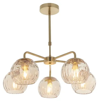 Immagine prodotto di Lampada da soffitto Dimple | 5 luci | 25 W E14 | Metallo/vetro