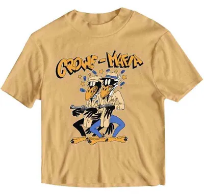 Productafbeelding van The Black Crowes Crowe Mafia (opdruk op de achterkant) T-shirt met korte mouwen, kleur: zand