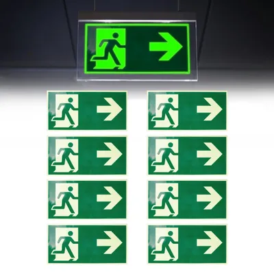 Immagine prodotto di Solidchoice - Segnaletica di emergenza illuminata - Cartelli di sicurezza autoadesivi