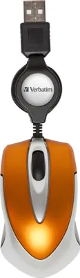 Produktbild von Verbatim Go Mini, Optisch, USB Typ-A, 1000 DPI, Orange