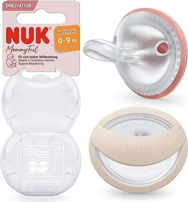 Produktbild von Nuk MommyFeel Silicone Soother 0-9m Pink x2