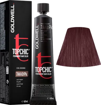 Produktbild von Goldwell Topchic Elumenated, Pink, 7AK@PK, Cool Copper Elumenated Pink, Unisex, 60 ml, Alle Haare