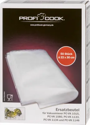 Zdjęcie produktu dla ProfiCook Folia do zgrzewarki 22 x 30 cm 50 szt.