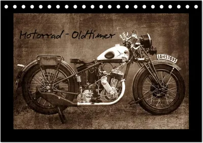 Produktbild von Motorrad Oldtimer (Tischkalender 2025 DIN A5 quer), CALVENDO Monatskalender