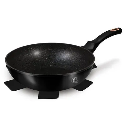 Zdjęcie produktu dla Berlinger Haus wok granitowy 30cm Black Rose BH6178