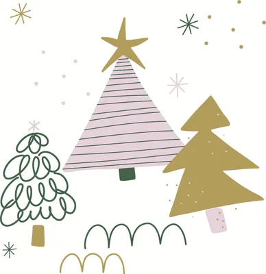 Produktbild von 20 Servietten Three Trees - Elegante Bäume 33x33cm
