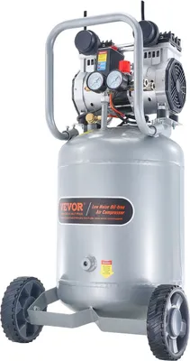 Immagine prodotto di Compressore d'aria 49L Compressore Whisper 2HP Pompa d'aria oil-free 8bar Compressore monofase Livello di rumorosità ≤63dB Ideale per gonfiare pneumatici Riparazioni auto Verniciatura Lavorazione del legno