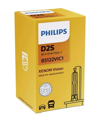 Obrázek produktu pro Philips Vision Xenon 85122VIC1 Xenonová výbojka do automobilových světlometů, 35 W, 85 V, Xenon, 4300 K, 1 kusů