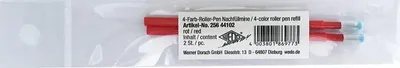 Obrázok produktu pre WEDO256 44102 WEDO Náhradná gélová náplň pre štvorfarebné biro, červená