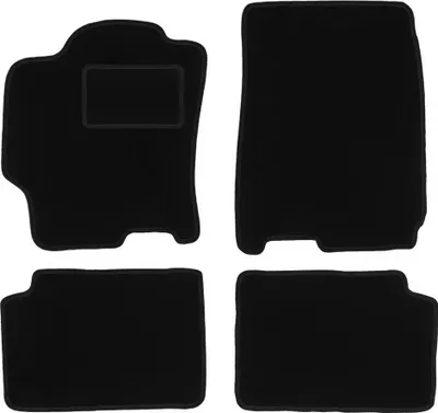 Image de Tapis en velours noir pour : Mazda 323, berline, hatchback, break (1998-2003)