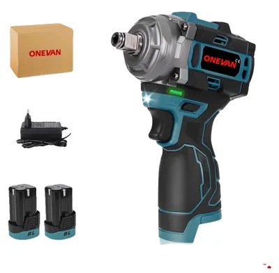 Image de Visseuse à chocs, moteur sans balais, couple élevé, lot de 2 batteries A, UE-c