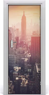 Produktbild von Tulup Türaufkleber 75x205 cm Dekorative Aufkleber Selbstklebend Wasserdichte Tapete Abnehmbar Schlafzimmer Wohnzimmer Wohnkultur - New York, USA Panorama