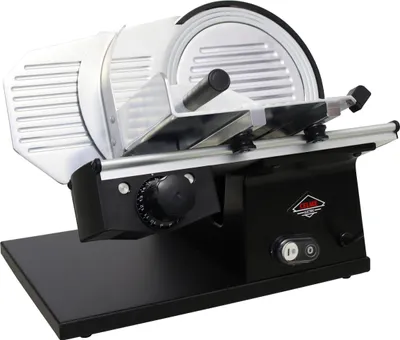 Produktbild von Celme - EVOLUTION 220 Aufschnittmaschine - 220 mm Klinge - 38×55×36,5 cm - Robuste Konstruktion und einfache Reinigung - SCHWARZ