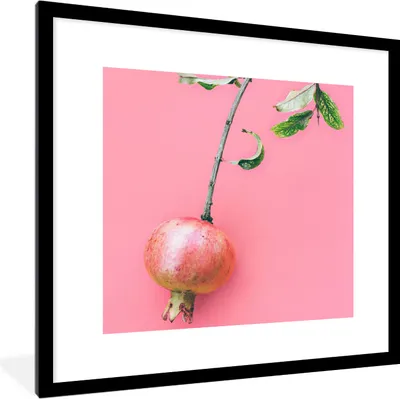 Produktbild von MuchoWow® Gerahmtes Poster Pflanzen - Sommer - Rosa 40x40 cm - Poster mit Schwarzem Bilderrahmen Wandposter Rahmen Foto Bilder - Poster - Plakat im Rahmen