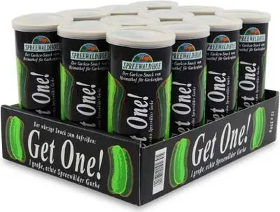 Produktbild von Gurken Snack Get One - Die Gewürzgurke aus der Dose (12 x 1 Gurke / 100 g)