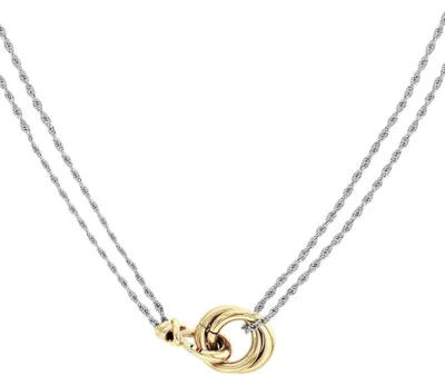 Produktbild von Zweifarbige Luxus-Halskette fü r Damen Nautical Knot 2780989