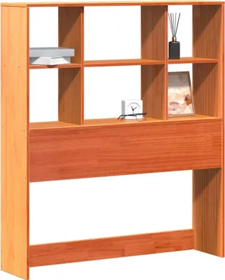 Produktbild von vidaXL Kopfteil mit Stauraum Wachsbraun 100 cm Massivholz Kiefer