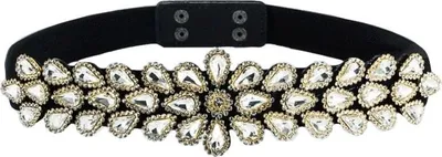 Zdjęcie produktu dla Pasek Drop Diamond w Kryształowym Kolorze - Stylowy i Elegancki KP12640