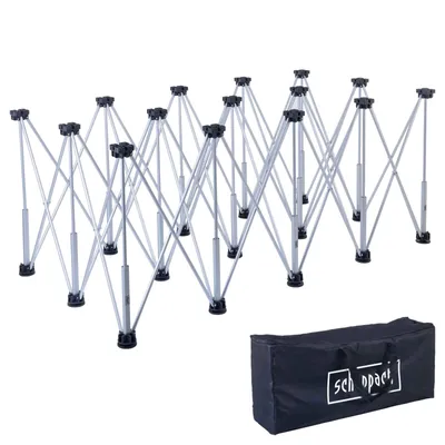 Produktbild von Scheppach Faltbarer Arbeitstisch FW1200 - max. 1200kg | 75cm Arbeitshöhe | 230x119x75cm Abmessung | Indoor/Outdoor | inkl. Tragetasche, KI-generiertes Bild