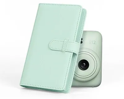 Produktbild von Mini Fotoalbum mit 108 Taschen, 3 Zoll, in Leder, sicherer Speicher, für Mini 12/11