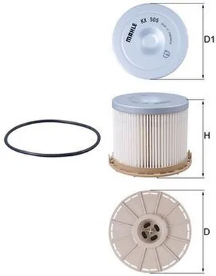 Obrázok produktu pre Palivový filter MAHLE pre D-MAX I