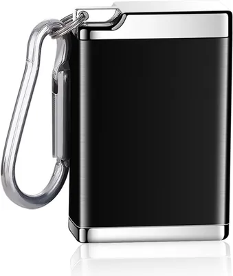 Imagen del producto de Mini cenicero de aleación de aluminio, compacto, hermético y portátil
