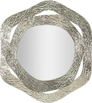 Produktbild von Dmora Spiegel Abacaxis 66x75h cm Silber Struktur Glas