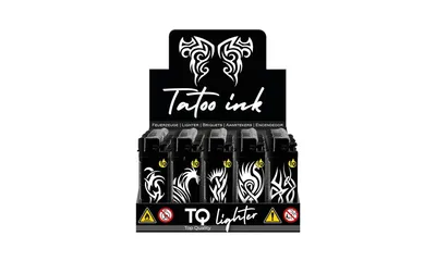 Produktbild von Reibrad-Motivfeuerzeug "Tatoo INK", 50er Display