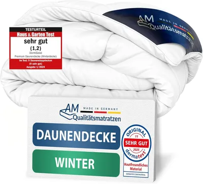 Produktbild von Premium Winter Daunendecke | Winterdecke 135x200 cm | 100% Daunen | Kuschelig warm | Downpass verifizier