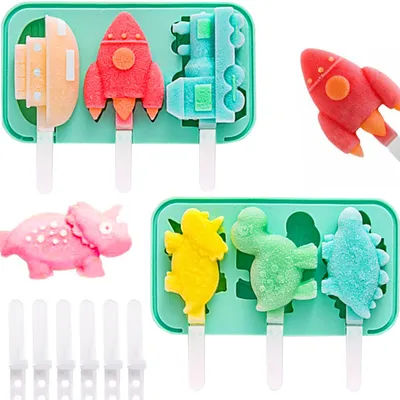 Eisformen für Kinder, Silikon, BPA-frei, 2 Stück, DIY