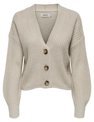 Produktbild von ONLY Kurze Strickjacke Langarm V-Ausschnitt Knitted Cardigan ONLCAROL Größe: L