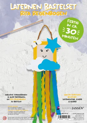 Produktbild von Laternen-Bastelset Rita Regenbogen