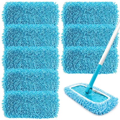 Obrázek produktu pro Sada 8 opakovaně použitelných hadříků z mikrovlákna na mop, vhodné pro mokré i suché použití