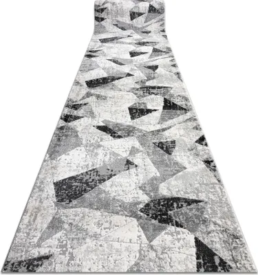 Produktbild von Modern Läufer TULS 51211 Geometrisch anthrazit 100 cm Grau 100x1400 cm