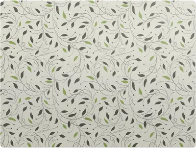 Produktbild von Blättriges florales Muster – Bodenschutzmatte – Stuhlunterlage 120x90 cm – Rutschfest – Hartbodenmatte