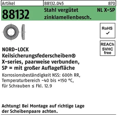 Produktbild von Unterlegscheibe R 88132 NLX 16 SP Stahl vergütet zinklamellenbeschichtet