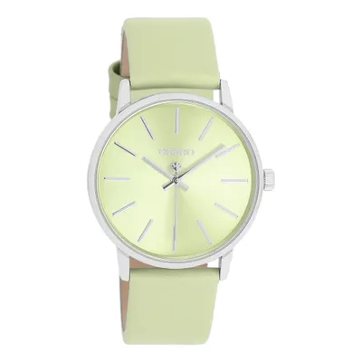Produktbild von Oozoo Armbanduhr hellgrün Leder Timepieces Damen Analog-Quarzuhr UOC11370