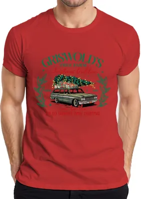 Produktbild von Griswold's Tree Farm Christmas Tradition - Weihnachten Xmas Herren T-Shirt, Rot, XXL