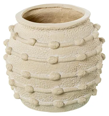 Produktbild von Runde Tischvase, Keramik, Beige, 29 x 29 x 29 cm