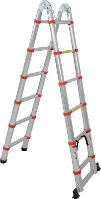 Produktbild von Teleskopleiter Mehrzweckleiter - Sprossenanzahl: 2 x 6, Länge max.: 3,80 m