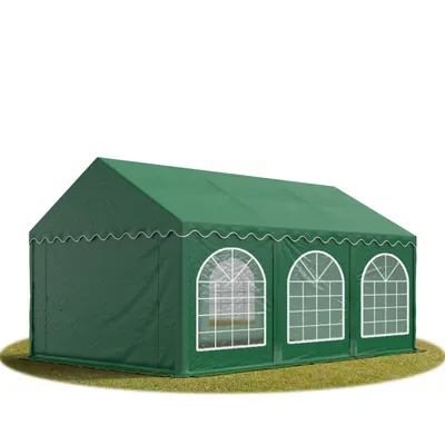 Immagine prodotto di TOOLPORT 4x6 mTendone per feste PREMIUM PVC verde scuro 100% impermeabile Tendone da esterno Tenda party