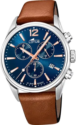 Produktbild von Lotus Leder Herren Uhr Armbanduhr braun Sport Khrono D2UL18691/2