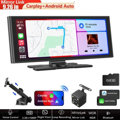 Image de 9.26 Zoll Wireless Carplay Android Auto Display,avec Wireless CarPlay&Android Auto