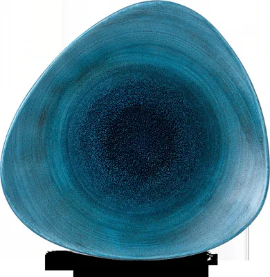 Produktbild von Churchill Super Vitrified Stonecast Aqueous Lagoon Dreiecksteller, 26,5 cm, 12 Stück