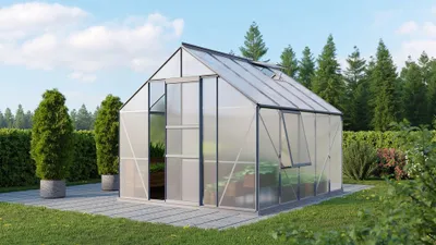 Obrázek produktu pro Vitavia skleník "Meridian 1 8300" hliník 8,3 m² 4 mm HKP