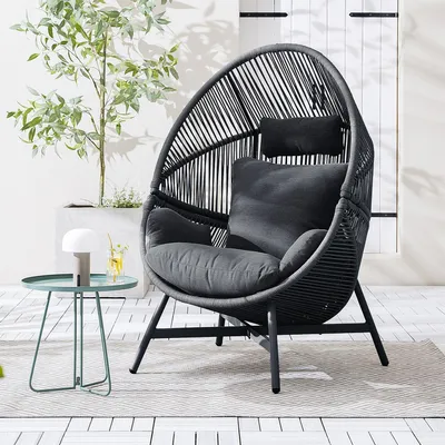 Produktbild von home24 Gartensessel - Eisen / Polyester