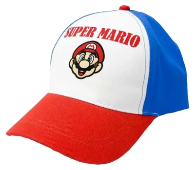 Produktbild von Super Mario Kinder Jungen Basecap Baseball Kappe Mütze – Weiß / 52