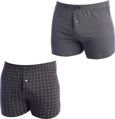 Produktbild von Abanderado 2er-Pack Essential Baumwolle Herren-Boxershorts mit elastischem Bund A0100